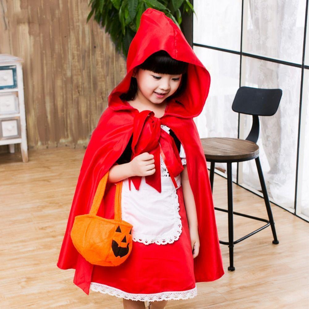 Dress with Cloak Halloween Christmas Costumes Performance 4Pieces Cosplay Costumes  Halloween