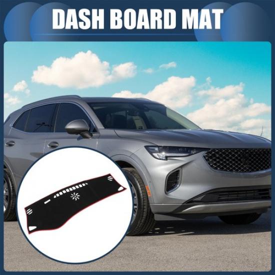 Dashboard Dash Cover Mat for Buick Envision 14-17 Sun Protector Pad Black Red