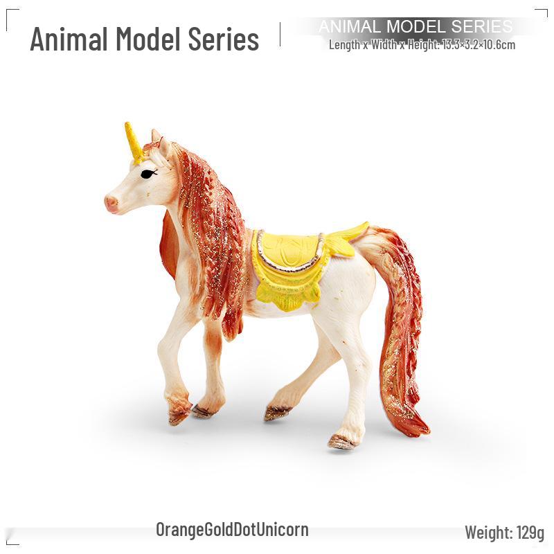 Cross-Border Western Mythical Beasts Model: White Unicorn, Dragonfly, Flying Dragon Figurines for Children s Learning