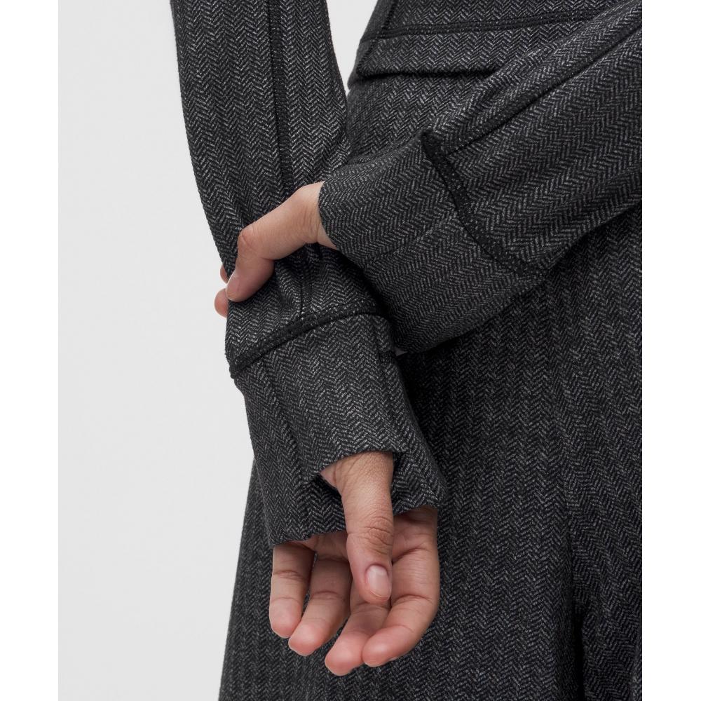 Lululemon Define Cropped Jacket  Herringbone Heathered Herringbone Heathered Deep Coal Black