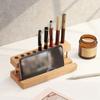 9/15 Slots Walnut Pens Holder Creative Brush Display Case Makeup Brush Holder  Office/School