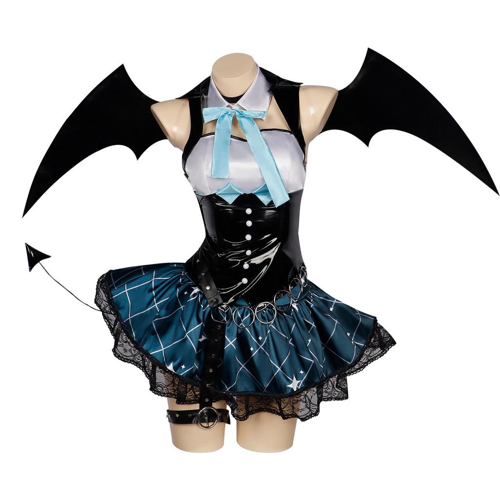 Hatsune Miku Cosplay Costumed Outfit Accessorie Fans Girl Role Play Clothing