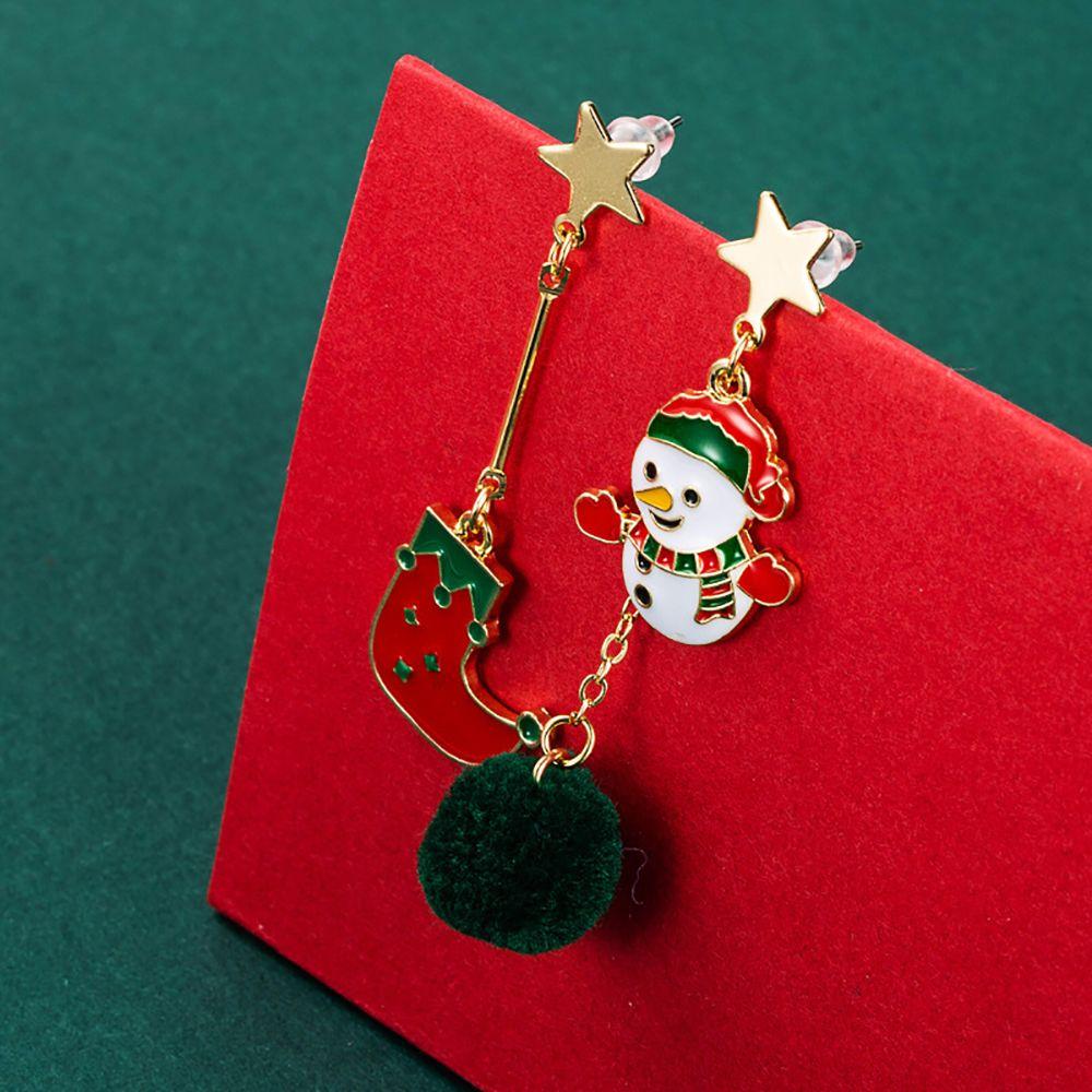 

Ball Gift Box Zinc Zinc Alloy Christmas Earrings Fashion Jewelry Women Drop Earrings Korean Style Earrings