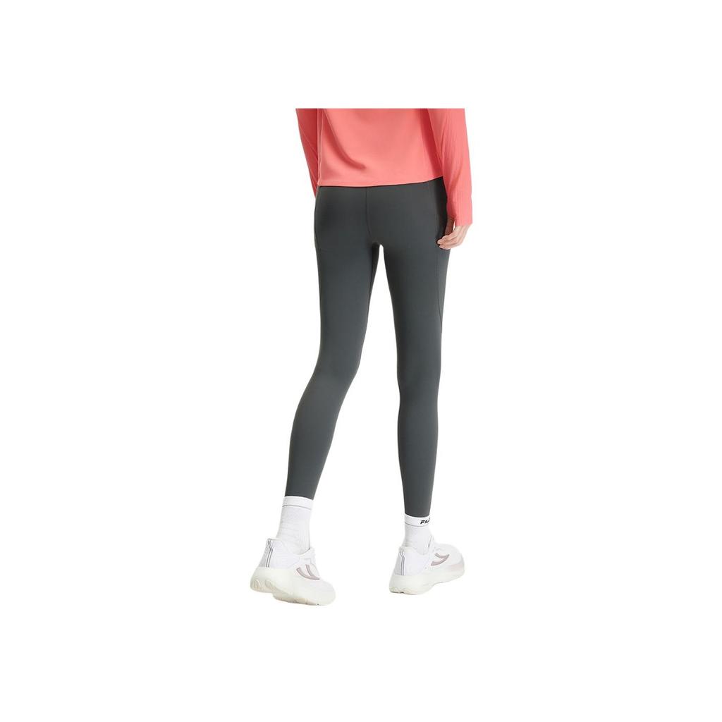 Fila Fitness Running Sports Knitted Butt-Lifting Leggings Women Leggings Reef-Gray A11W441604F-DY