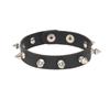 PU Leather Bracelet Punk Goth Studded Spike Rivet Buckle Wristband Cuff Bangle Black Gothic Steampunk for Men Women Unisex 80s