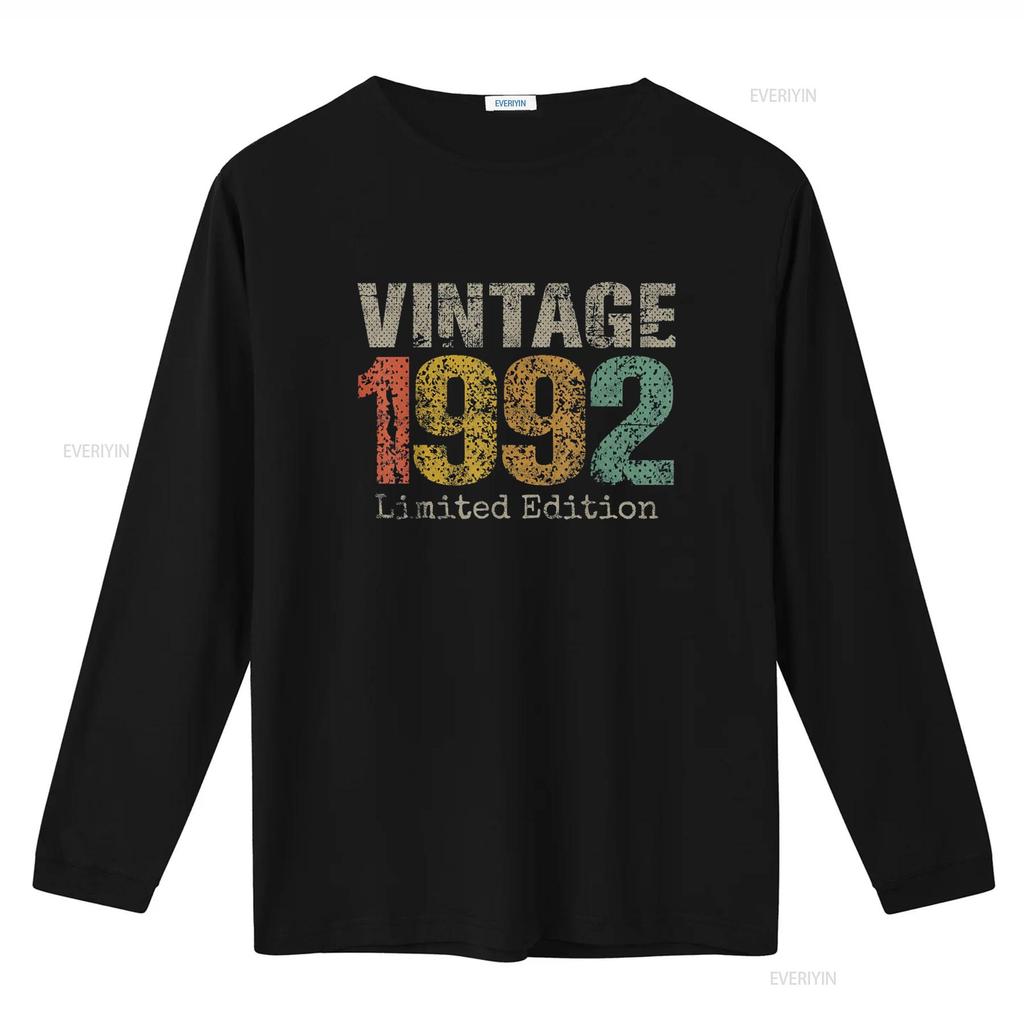 32 Year Old S Vintage 1992 Limited Edition 32nd Birthday T Shirt Vintage Washed Designer Clothes Casual Comfortable Unisex