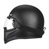 Retro Fiberglass Full-Face Motorcycle Helmet for Men & Women - Small Shell Pig Nose Design, Ideal for Harley Cruisers & American Bikes.