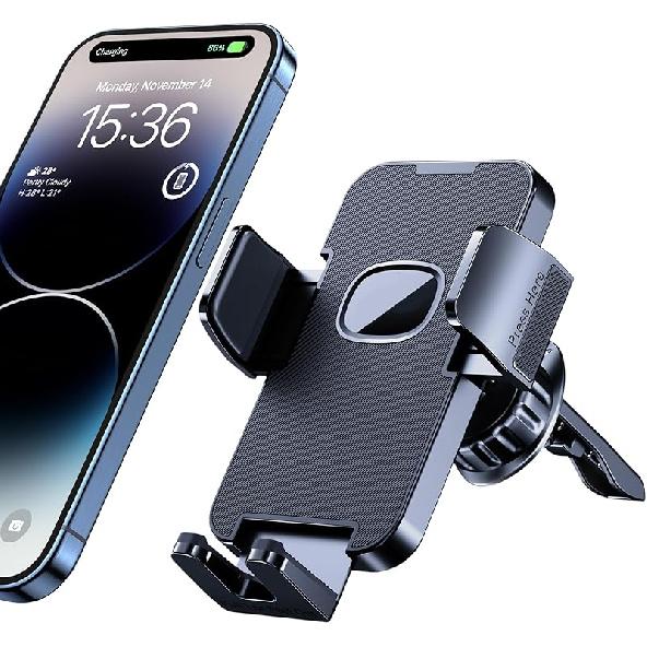 Phone Holders for Your Car [Military Grade Suction Ultra Strong Base] Cell Phone Car Holder 3 in 1 Dashboard/Windshield/Air Vent Hands-Free for Vent