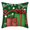 New Christmas Pillowcase Santa Claus Print Elk House Decoration Festive Pillowcase