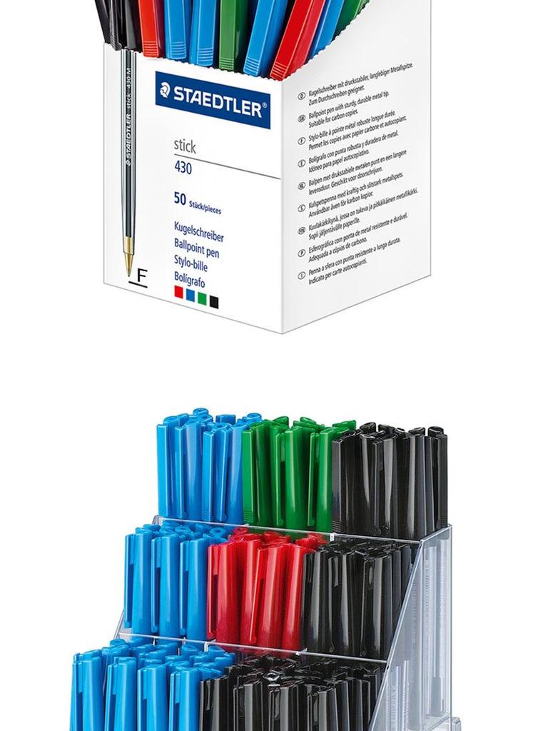 German Warrior Armor Ballpoint Pen - Classic Stick 430, 0.5/0.7mm, Red/Blue/Black Ink