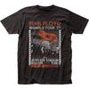 100% Cotton TOPS UNISEX TEES Pink Floyd Animals Tour 77 T Shirt Mens Rock and Roll Classic Band Tee New Black