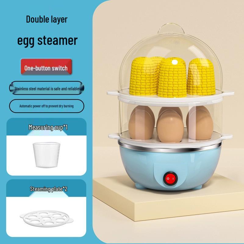 Stainless Steel Multifunctional Egg Cooker with Automatic Power-Off