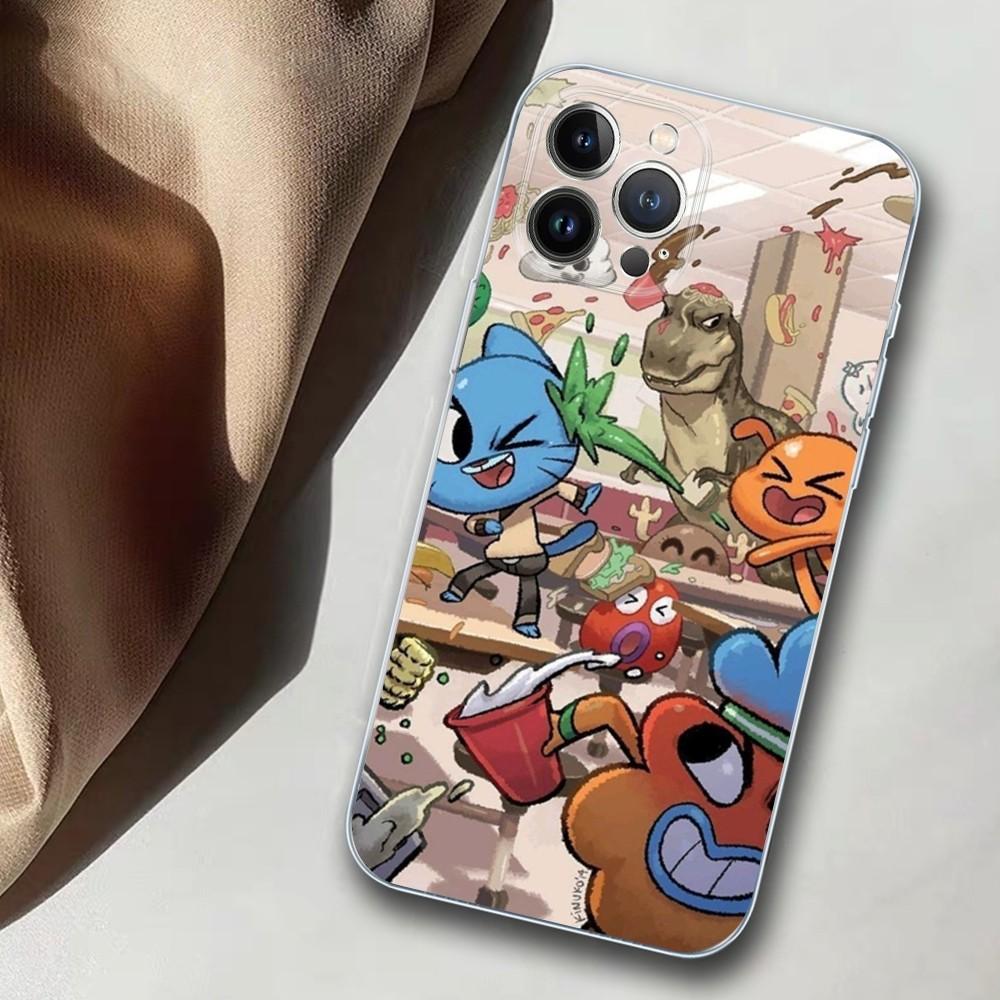 Amazing World Of Gumball Phone Case For iPhone 14 11 12 13 Mini Pro XS Max Cover 6 7 8 Plus X XR SE 2020 Funda Shell