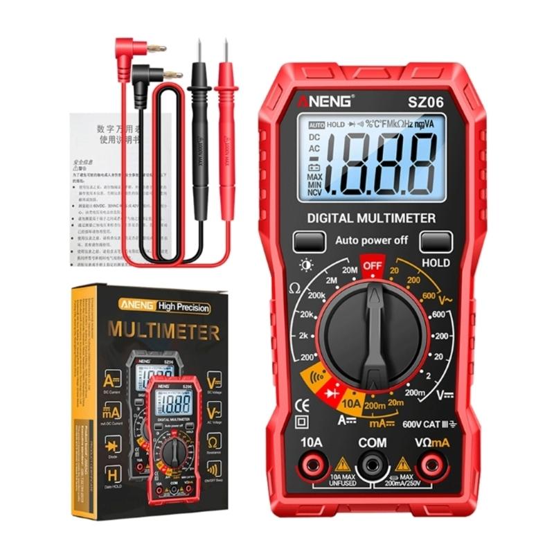 Digital Multimeter Pen Meter USB Charge Voltmeter Auto Ranges Voltage Tester Backlight Flashlight Sensitivity Adjustable