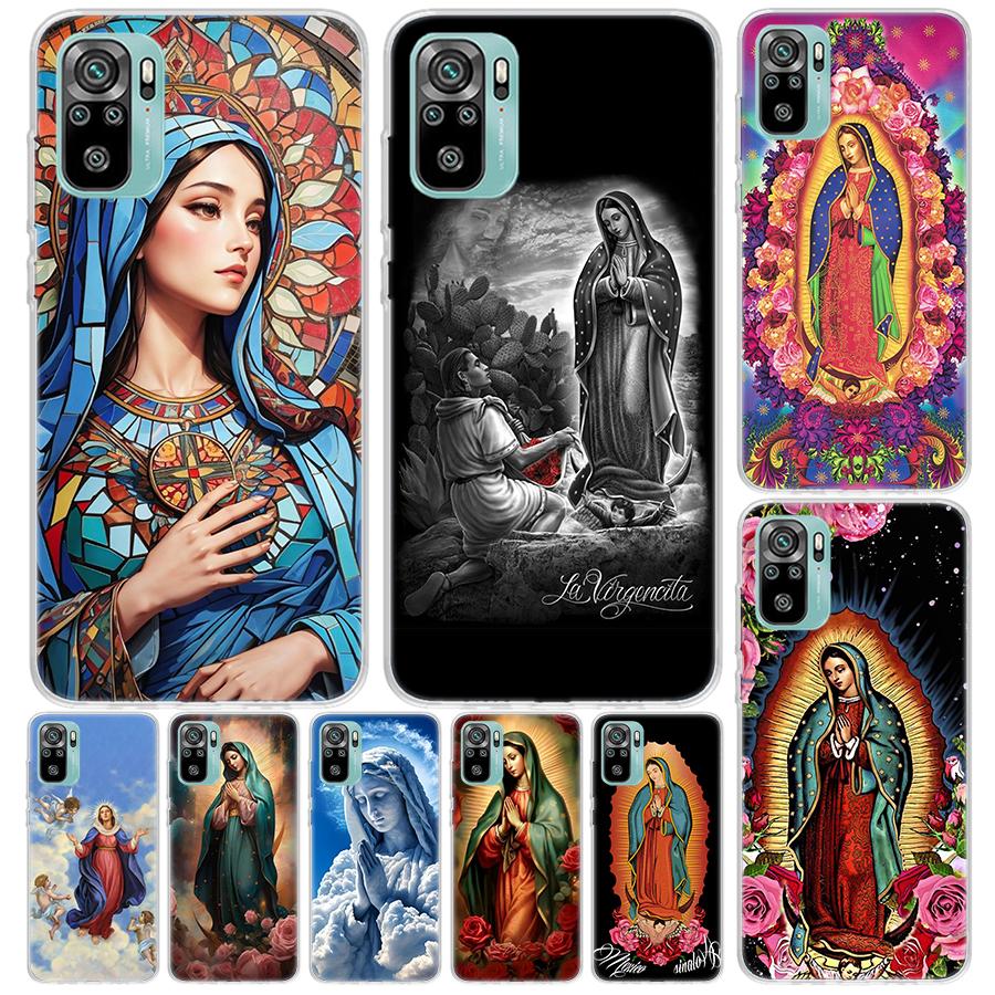 Jungfrau von Guadalupe Jungfrau Maria Hülle Für Xiaomi Redmi Note 10 9S 9 8T 8 Pro 7 5 Mi 9T 10T 11T 12T 11 12 Lite 12X A3 A2 A1 Druck