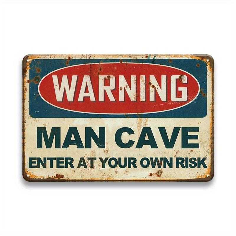 Warning Notice Vintage Metal Tin Poster Funny Metal Tin Signs Posters Plate for Garage Bar Cafe Club Home Room Wall Decor