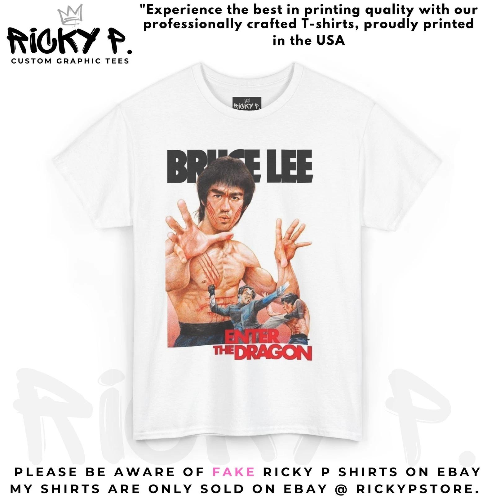 Enter Of The Dragon Movie Ricky P Fitted 100% Cotton T-shirt Mens Tees Top Unisex Heavy Cotton Tee 2XL