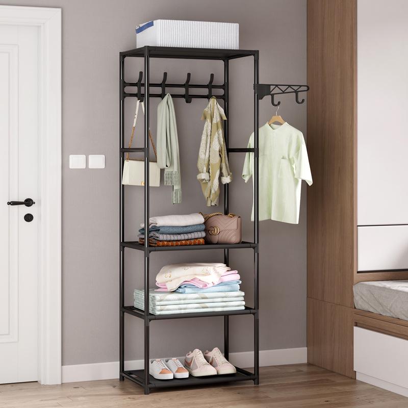 Minimalist Wrought Iron Coat Rack for Bedroom & Hallway