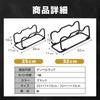 nijimomo Dumbbell Rack, Holds 2 Dumbbells, Dumbbell Stand, Dumbbell Holder, Compact, for Iron Dumbbells (Black, 32cm)