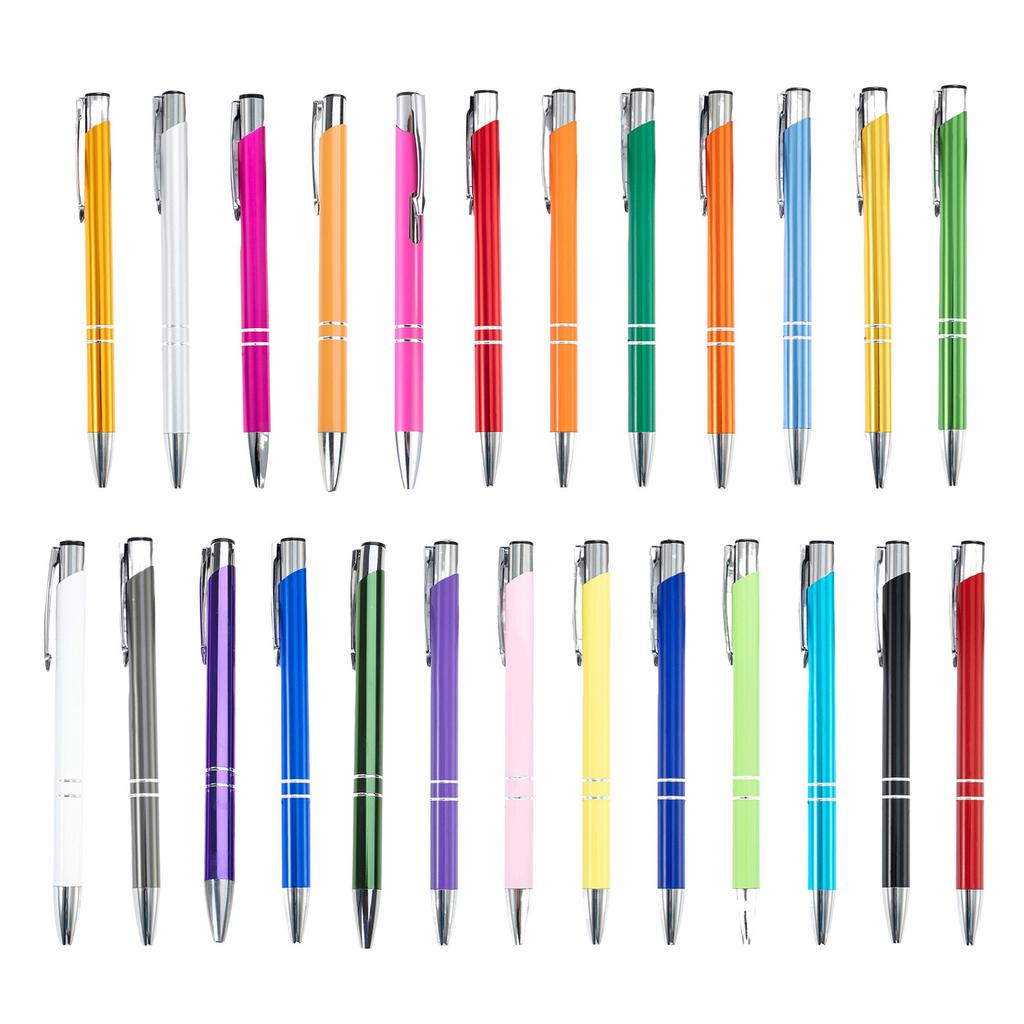 10 Pieces 1.0mm Retractable Ballpoint Pens Journaling Pens Smooth Writing Pen Metal Pens Stationery Supplies for Writing