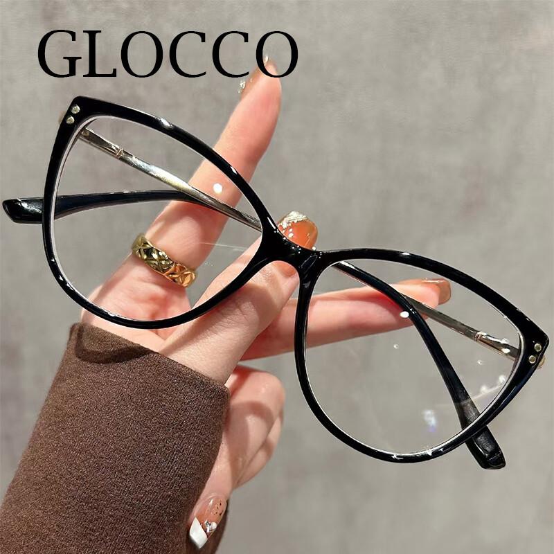 Anti Blue Light Retro Cat Eye Reading Glasses Luxury Optical Computer Eyewear Trendy Leoaprd Design Prescription Eyeglasses