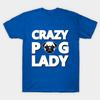 Unisex Fashion TShirt Pug Lady Print TShirt Plus Size S-5XL T-Shirt 100%Cotton Tops O Neck Short Sleeve Tees