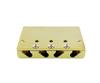 Guyker 4-String High Mass Bass Bridge GB403 Vintage CNC Machined Brass Saddle Tailpiece for Jazz Electric Bass Gold