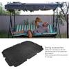 Outdoor Swing Canopy Waterproof Porch Top Cover Replacement Proof for Patio Yard Chair (Black)
