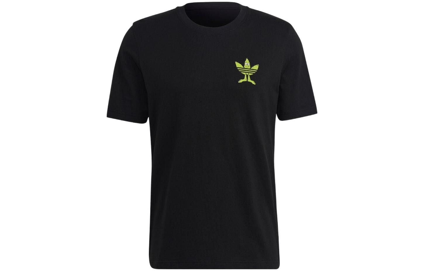 

Adidas T Shirts Men s Black Crew Neck Moderate Straight Fit HM2493 S