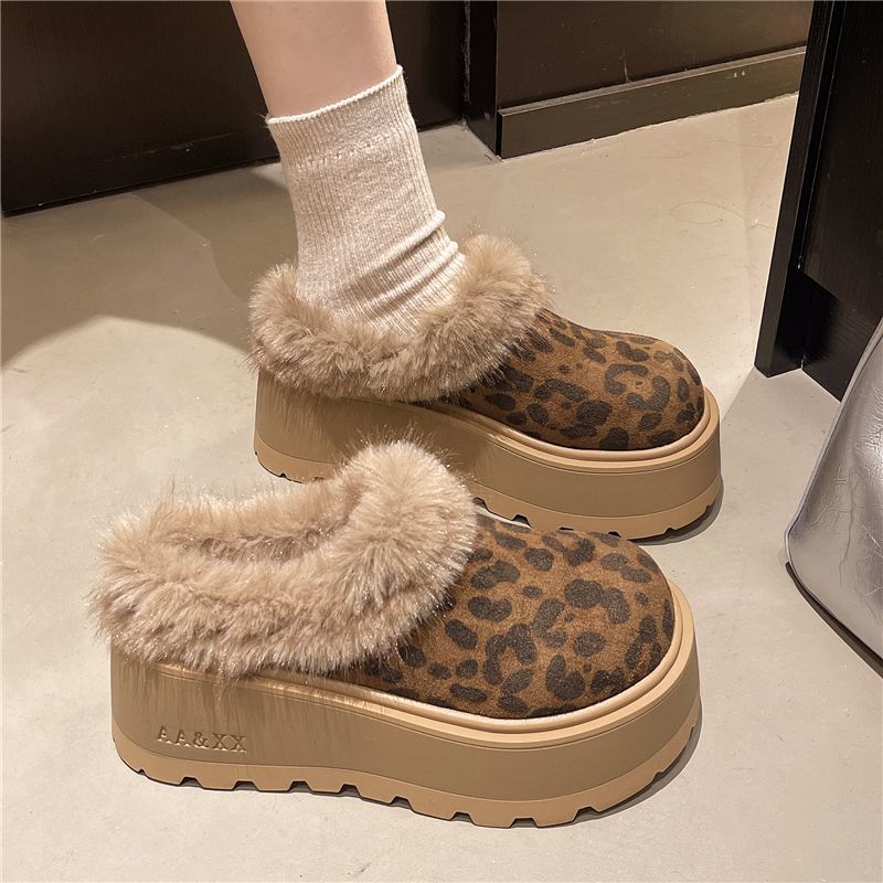 Women's Large Size Soft Elastic Winter Warm Cold Padded Snow Boots Non-slip Wear Outdoor Leisure Sports Cotton Boots