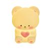 Creative Heart Bear Night Light - Cute Bedroom Lamp & Pinchable Luminous Toy, Perfect Qixi Gift for Girlfriend