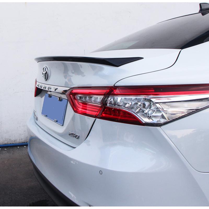 Original No-Drill Rear Spoiler for 18th Gen Toyota Camry - Exterior Trim Modification.