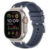 Triple-Layer Armour Silicone Sport Watch Band For Apple Watch 49mm/46mm/45mm/44mm, Adjustable Protective Replacement Wrist Strap