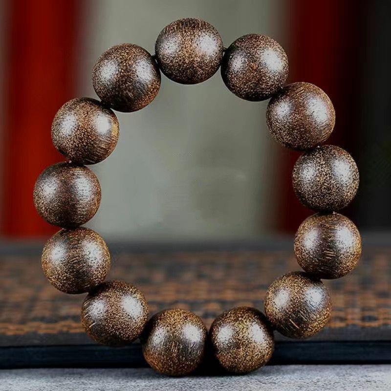 Authentic Agarwood & Sandalwood Buddhist Beads Bracelet for Men & Women - True Natural Old Material Collection