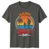 Happy Fathers Day Unisexs TShirt Dad Beach Silhouette Gift For Him