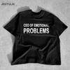 Harajuku Oversized Streetwear Mens Clothing Letter Graphic Print EMO Tshirt Cotton Hip Hop Korean Short Sleeve Top Tee Goth Y2k