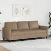 Vidaxl 3-Sitzer-Sofa, Cappuccino, 180 cm, Kunstleder