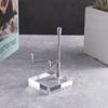 Soft Rubber Case Clear Acrylic Display Stand Round/Square Base Rock Collectibles Shelf  Crystal