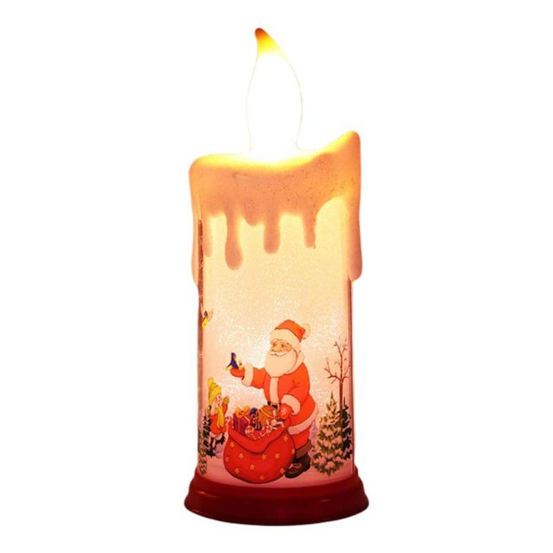 Ornaments for Home LED Simulation Flame Candle New Year Christmas Decoration Home Decor Xmas KTY