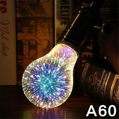 3D Firework LED Bulb LED Light Bulbs 3D Firework Effect 4W E27 Firework LED Lamp Vintage Colorful