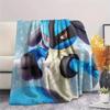 Lucario 2  Print Flannel Blanket, High quality Comfortable for All Seasons, Home Decor, Warmth and Comfort