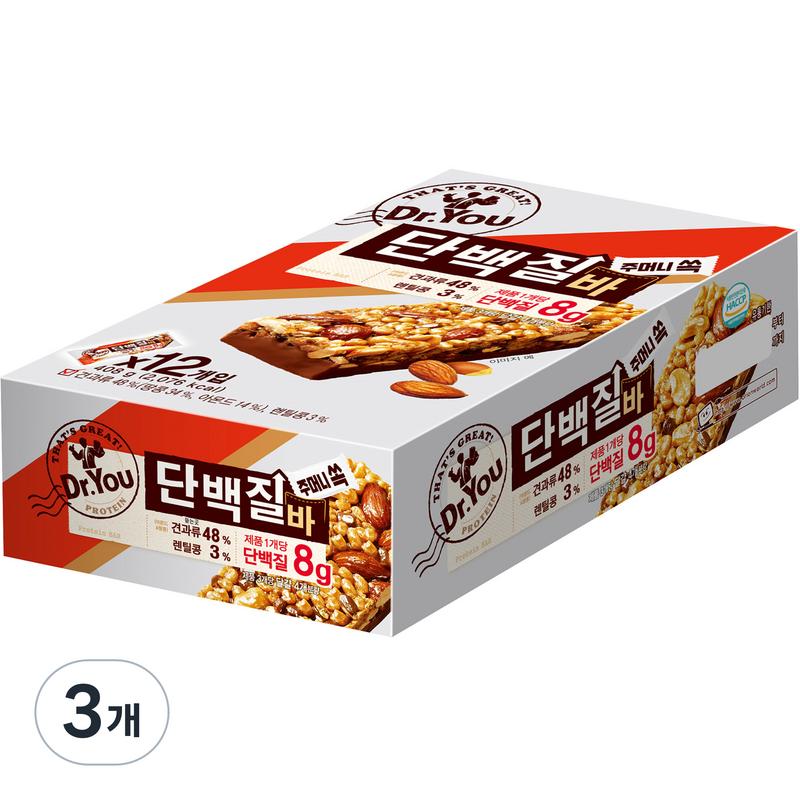 

Dr. U Pocket Protein Bar 12p, 408g, 3 pieces