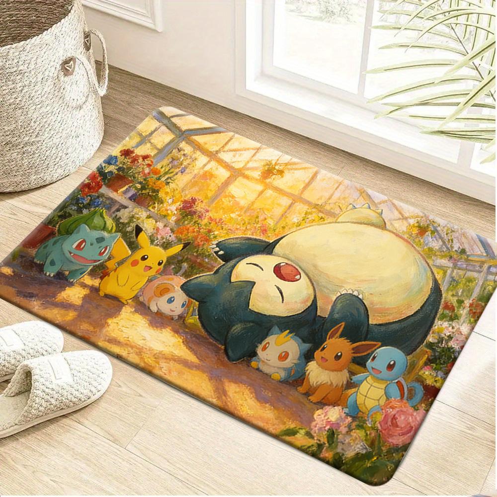 Pokemon Gengar Japanese Text Print Non-slip Doormat Soft Floor Mat for Home Decor 40x60cm(15x23 in)