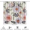 Chic Floral Bathroom Shower Curtain Modern Design For Home Decor White Black Pink Flower Pattern Waterproof Fabric Custom Size A