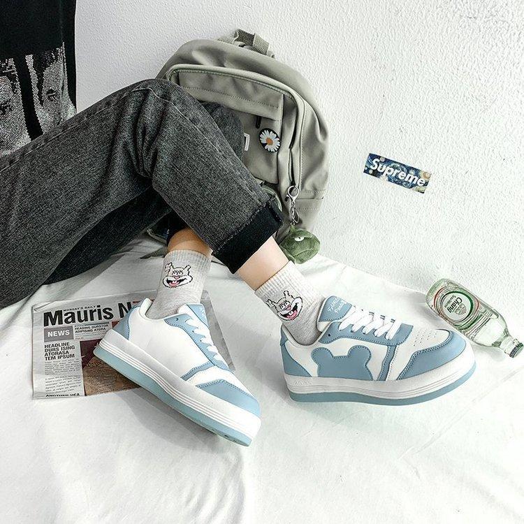 Board shoes women's mixed batch 2025 winter new rubber muffin soft sole panda color matching casual sports shoes women's mixed batch