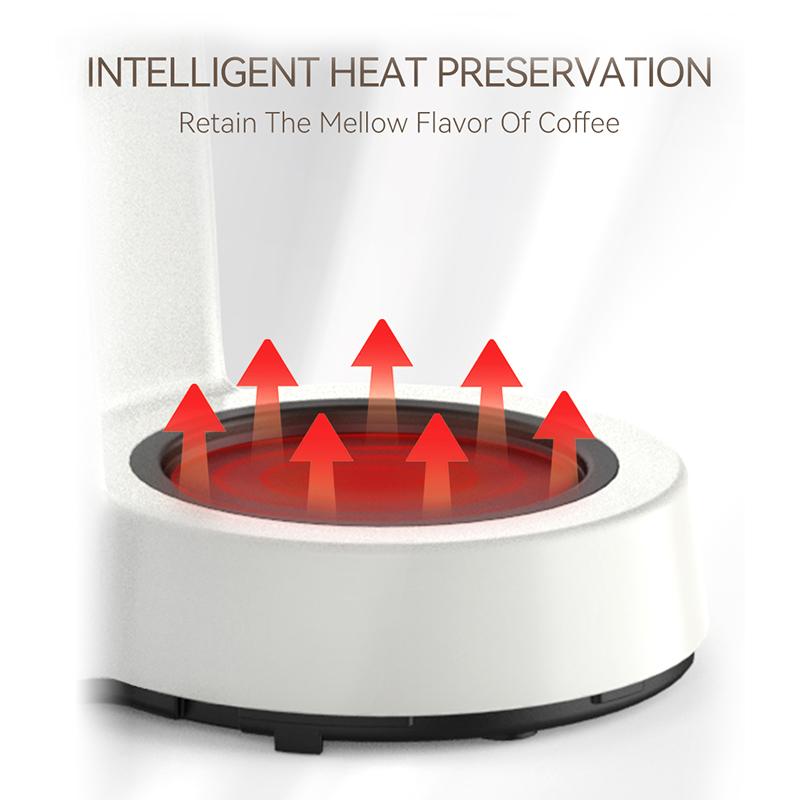 Tropfkaffeemaschine HiBREW 750ML Geeignet für Heim- und Bürogebrauch Weiß H12