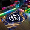 Leeds United Football Design Crystal Velvet Carpet Cozy Non?Slip Printed Rug For Bedroom Living Room Entrance