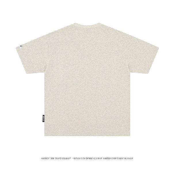 Cotton Short Sleeve t Men's T-shirt ins Trendy Brand Hip Hop Style round Neck Bottoming Shirt Top Summer