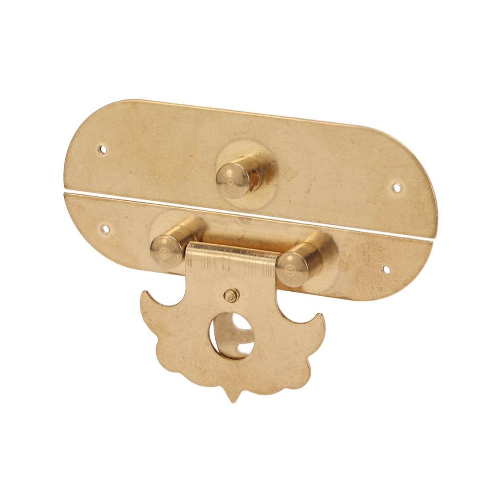 2sets Gold Antique Buckle Latches Brass Box Latch Hasp Latches Chest Clasp Closure Cabinets