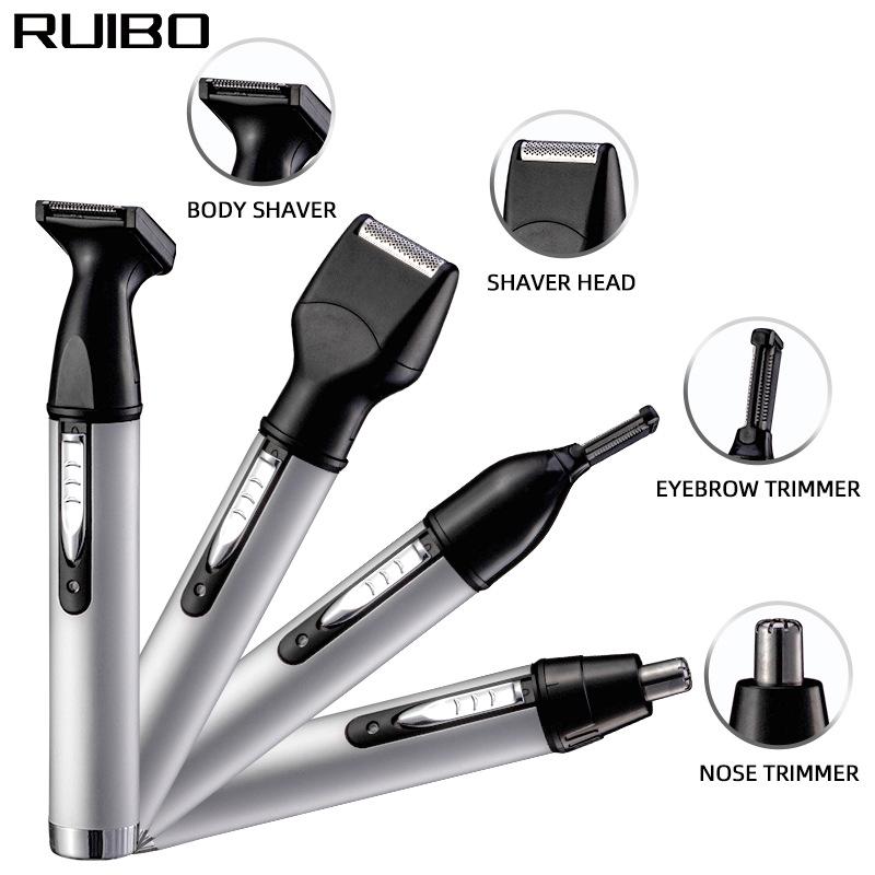 Rasoir électrique 4 en 1 pour femme: Aisselle, Poils Pubiens, Tondeuse à Sourcils